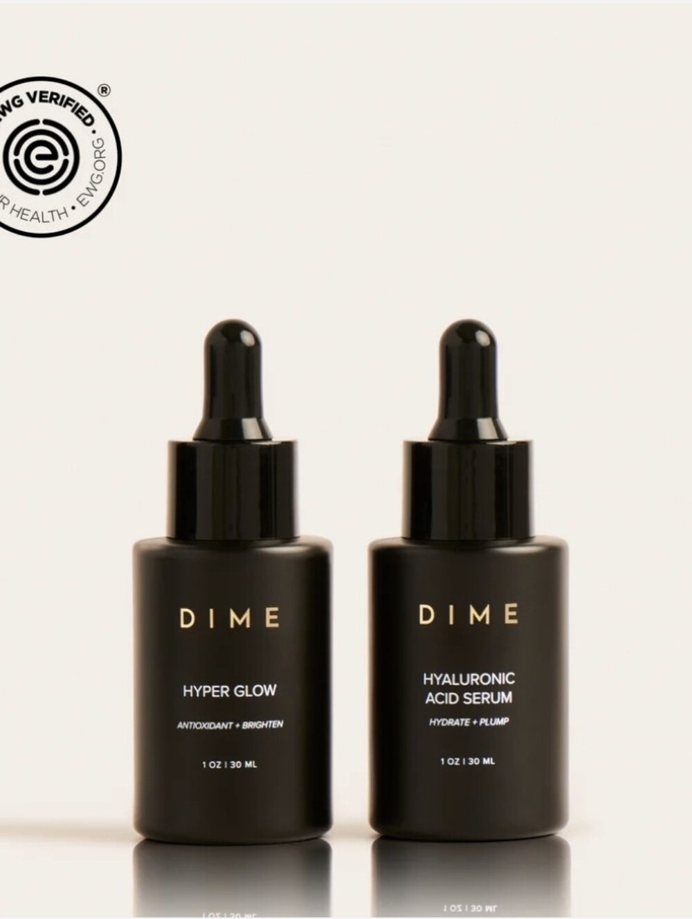 New DIME Serum Set- Hyper Glow And Hyaluronic Acid.